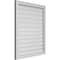 Ekena Millwork Vertical Surface Mount PVC Gable Vent: Functional, w/ 2"W x 1-1/2"P Brickmould Frame, 30"W x 36"H GVPVE30X3602SF - alternate 5